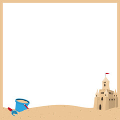 Summer background frame