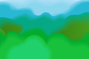Gradient Nature Landscape – Green Hills