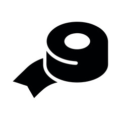 Tape and Gauze Boxing Gear Silhouette Vector Art