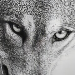 wolf eyes close up 
