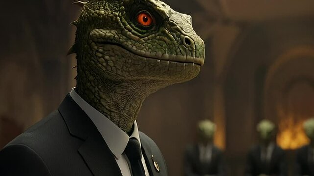 Reptilian Overlord Addressing Congress