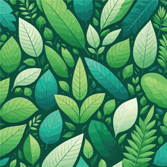 vector green leaf texture