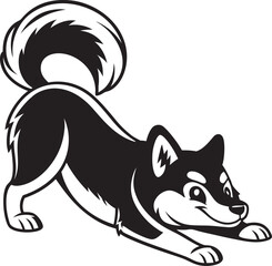 wolf vinyl ready vector illustration