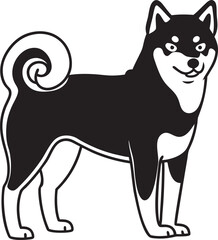 vector illustration of a wolf