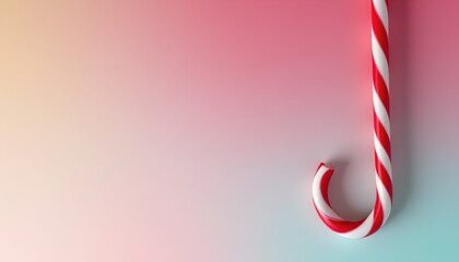a candy cane twilight gradient background transitioning from a bright red to a soft white, then to a mint green, and finishing with a creamy beige, with a smooth and festive blend.