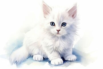 Kitten animal mammal white.