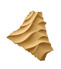 Clean vector outline of Algeria filled with layered sand waves.