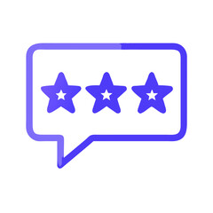 five star rating feedback icon design