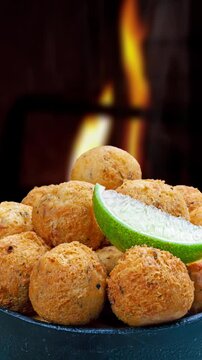 Fried ball of cod