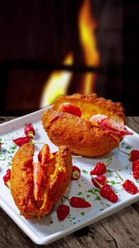 Acaraje from Bahia, a traditional Brazilian dumpling