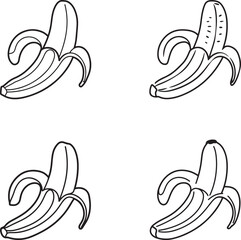 Obraz premium banana that is half pee vector image