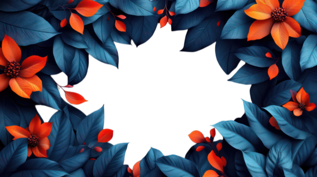 Floral frame design