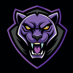 design logo illustration mascot character e sports  panther