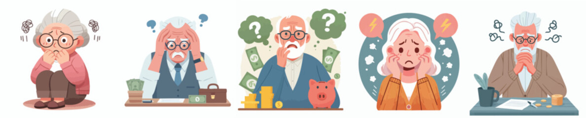 vector a parent is worried about retirement funds