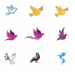 Dove editable vector  design 2