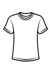 Black and White Line Art t shirt design template