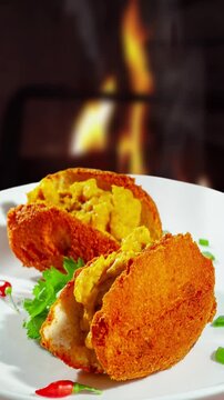 Acaraje from Bahia, a traditional Brazilian dumpling