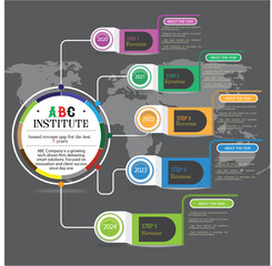 Company Milestones Infographic design