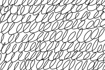 abstract hand-drawn spiral lines chain link fence texture pattern isolated on transparent background. Design for print, banner, card, textile, fabric, etc.