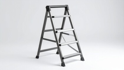 ladder on white background