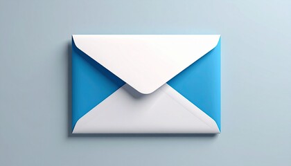 blue mail envelope