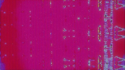4K Abstract glitch strips with vertical magenta bands, pixel noise and CRT scanlines, digital distortion and video artifacts for motion graphics overlay, screen mode, cyberpunk tech aesthetic - Powered by Adobe