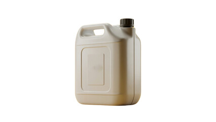 White Plastic Jerry Can with 'NO LABELS' on transparent Background