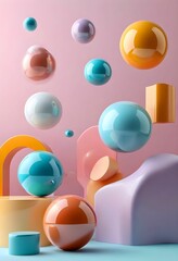 abstract background with bubbles