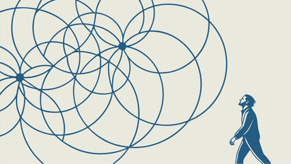 abstract blue background with waves