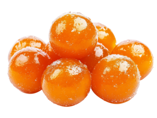 Organe Indian mithai dessert isolated.