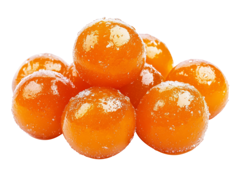 Organe Indian mithai dessert isolated.