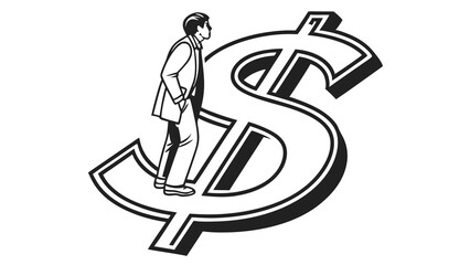 vector illustration of a silhouette of a woman