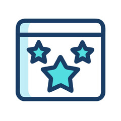 half star rating icon design