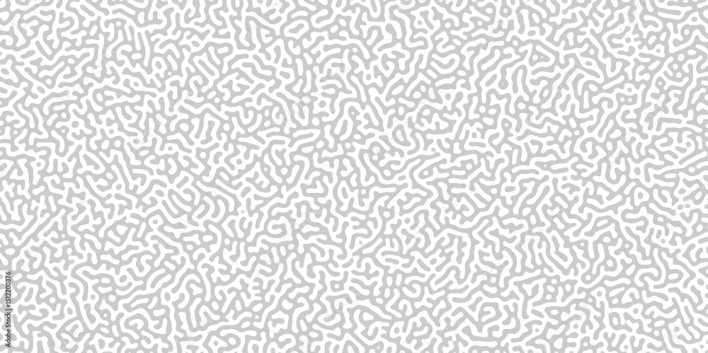 Poster Abstract Reaction-diffusion or Turing pattern natural texture in coral grey and white colour scheme. Linear design with biological shapes. Organic lines in memphis. abstract turing organic wallpaper. 