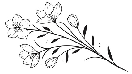 black and white floral background