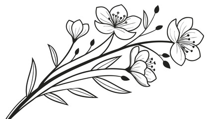 black and white floral background