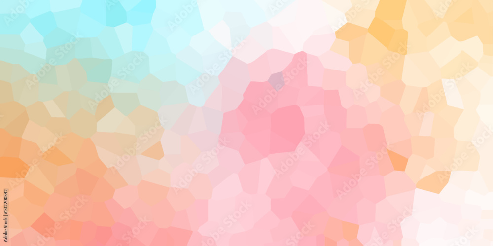 Poster Abstract Low Polygon multicolor Generative Crystal texture background. Geometric colored background for interior solutions or covers. abstract Mosaic or polygon elements for Cement kitchen decor.	
