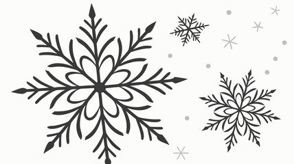 set of floral elements