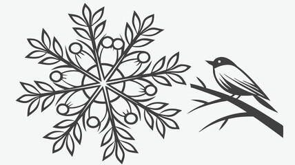 black and white floral background