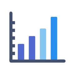 histogram bar chart icon design