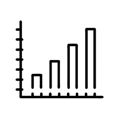 histogram bar chart icon design