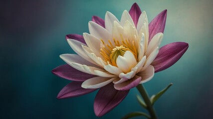 Serene Water Lily A Stunning Close-Up of Nature's Beauty