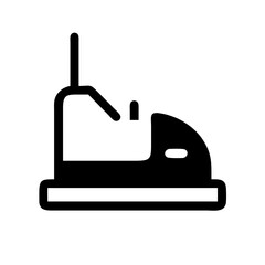 Simple black icon of a stationary exercise machine