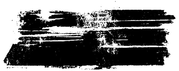 vector black line, grunge brush strokes ink paint isolated on white background. Free space for text