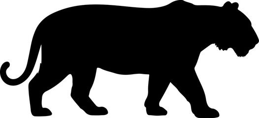 Tiger silhouette vector design