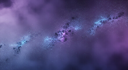 Fototapeta premium Abstract Blurred Celestial Milky Way Galaxy Night Sky Illustration