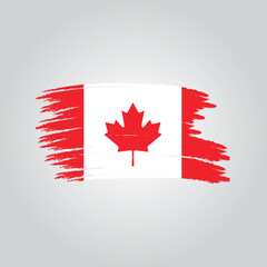 Flag of Canada with vector art