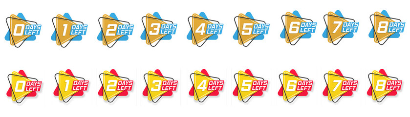PNG countdown badge with special number offer sale sticker marketing date timer 4 5 6 counter stamp three 2 1 9 7 week web discount day announcement go only set vector label business


