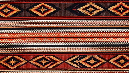 Native American Heritage Month, International Day of the World's Indigenous Peoples or Native American Day. Background, traditional colors.	Southwest western design style in a seamless repeat pattern.