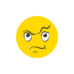 PNG emotion icon with funny confused face cartoon expressive character cry laugh caricature tongue background isolated angry eyebrow illustration smirk scared crazy comic symbol cute

